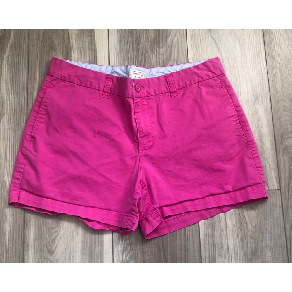 Gap Khakis Women's Size 8 Pink Chino Shorts 4 Inch Inseam Preppy Summer Casual